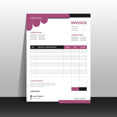 Stylish and professional invoice design template for your business.