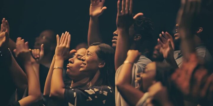 People of Different Nationalities Praying &ndash; Multicultural Spiritual Unity, short video