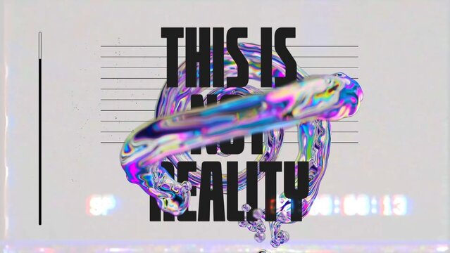 Glitch Holographic Splash Intro