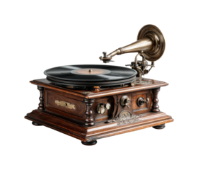 Vintage gramophone record player home classic