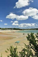 St.Brelade's Bay, Jersey, U.K. Popular resort beach in the Summer season on the West coast.