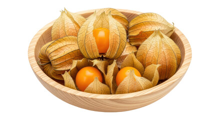Isolated physalis fruits