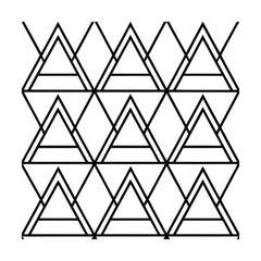 Rounded Triangle Geometric Pattern with Circle Accents