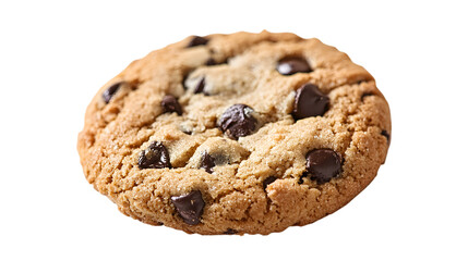 A chocolate chip cookie with a lot of chocolate chips on it