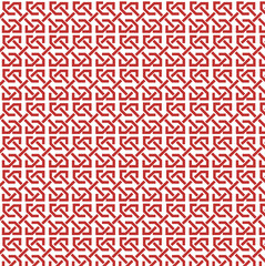 vector illustration of a set of abstract geometric shapes, geometric pattern or tessellation, Islamic art, interlocking motif, knot-like element, repeating, symmetrical,