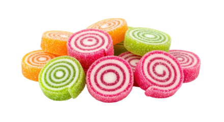 Isolated Colorful Jelly Rolls