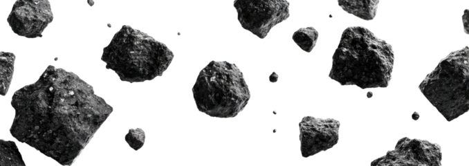 Scattered asteroids in deep space