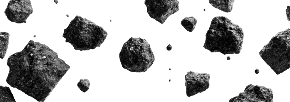 Scattered asteroids in deep space