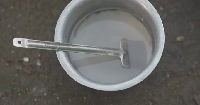 Grandma Making Jwari Flour Bhakri