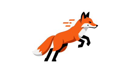 Fototapeta premium red fox isolated on white