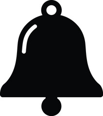 Black bell icon notification symbol alert sign