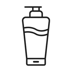 Minimal Facewash Tube Outline With Soft Curves