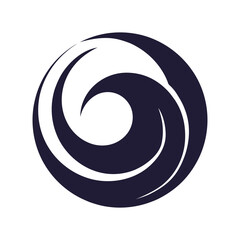 Swirling Circle Made From Crescent Moon Shapes