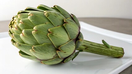 Fototapeta premium artichoke on a green background