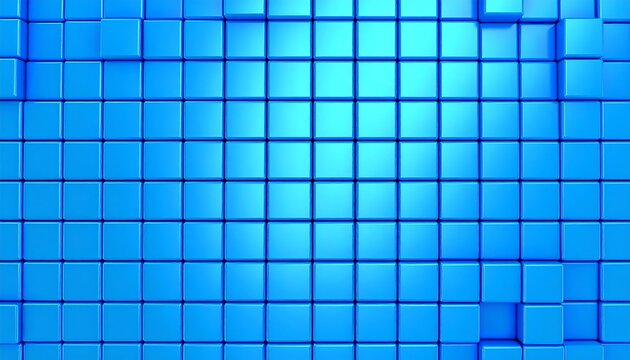 Abstract blue block pattern