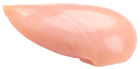 a raw chicken breast isolated on white background