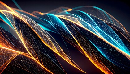 Abstract swirling light patterns