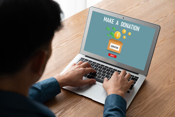 Online donation platform offer modish money sending system for people to transfer on the internet