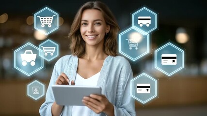 Engineer performing diagnostics in a high-tech data center, interacting with servers using a digital tablet, surrounded by blinking lights and secure systems cybersecurity, IT - Powered by Adobe