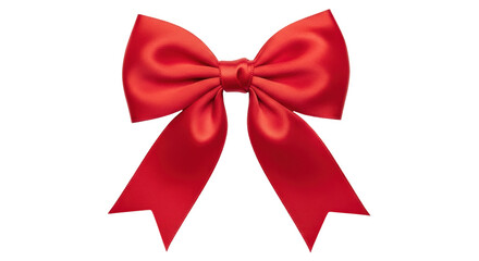 Fototapeta premium Isolated Red Ribbon Bow