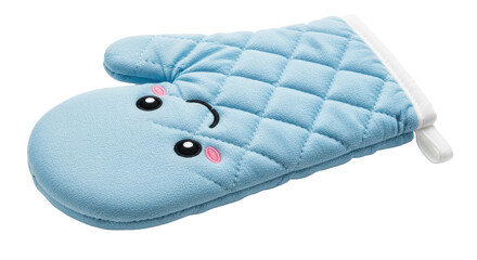 Isolated oven mitt on white background