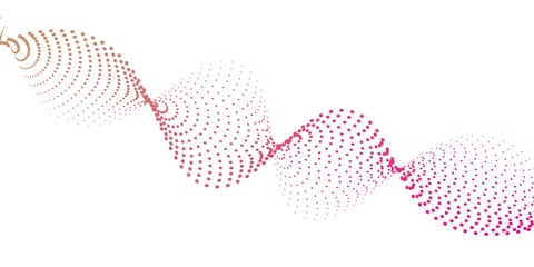 Vector illustration of an abstract blue DNA helix model with a heart pattern for a biology and science backdrop