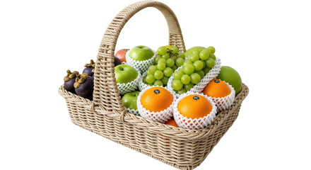 Isolated Basket of Fruits
