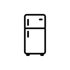 Modern Refrigerator Icon Illustrating Kitchen Appliance and Home Equipment, Useful for Website Designs and UI Projects