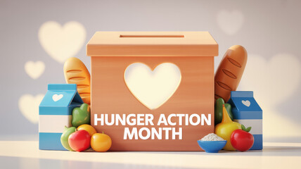 Hunger Action Month Poster, Hunger Action Month  background 