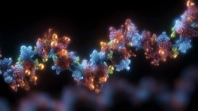 Dynamic cellularlevel footage showing ricin disrupting ribosome activity causing global darkening of protein synthesis indicators in a digital biology model.