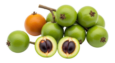 Isolated Star Apple With Orange
