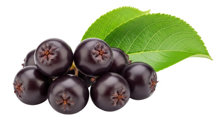 Isolated Aronia Berries