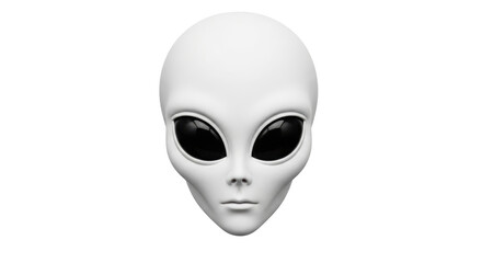 Isolated Alien Head