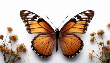 Obraz premium butterfly on white background