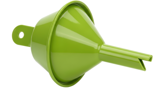 Isolated Green Funnel