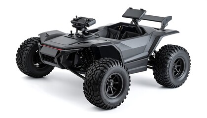 Black RC dune buggy