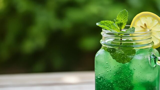 Lemon and Mint Refresher on a Sunny Day