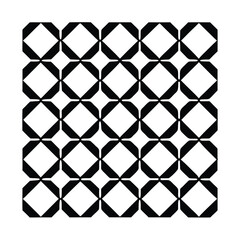 Seamless Geometric Square Pattern with Rounded Corners