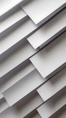 Layered white paper sheets abstract design background