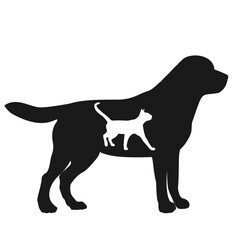 dog silhouette vector