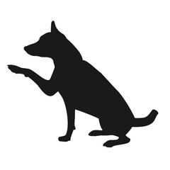 silhouette of a wolf