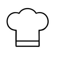 chef hat vector icon