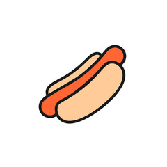 hot dog vector illustration