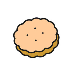 cookies isolated on white