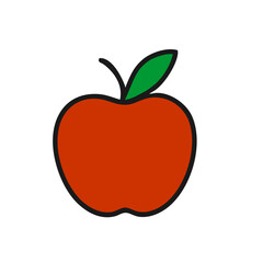Fototapeta premium red apple isolated on white