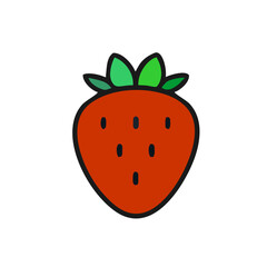 Obraz premium strawberry isolated on white background