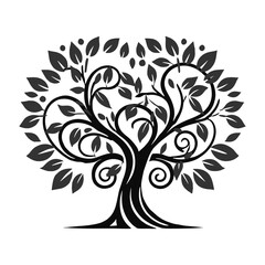 Obraz premium vector tree silhouette