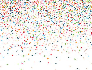 Colorful Confetti Falling on Transparent Background for Celebrations, Festivals, and Special Events Design Elements. holiday