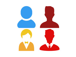 Collection Of Twelve Monochrome Face Placeholders In A Grid Layout. Vector Diverse People Avatars, Social Media Profiles