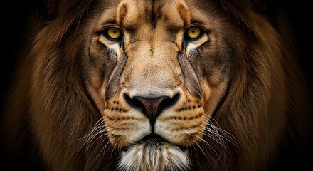 Naklejka premium portrait of a lion